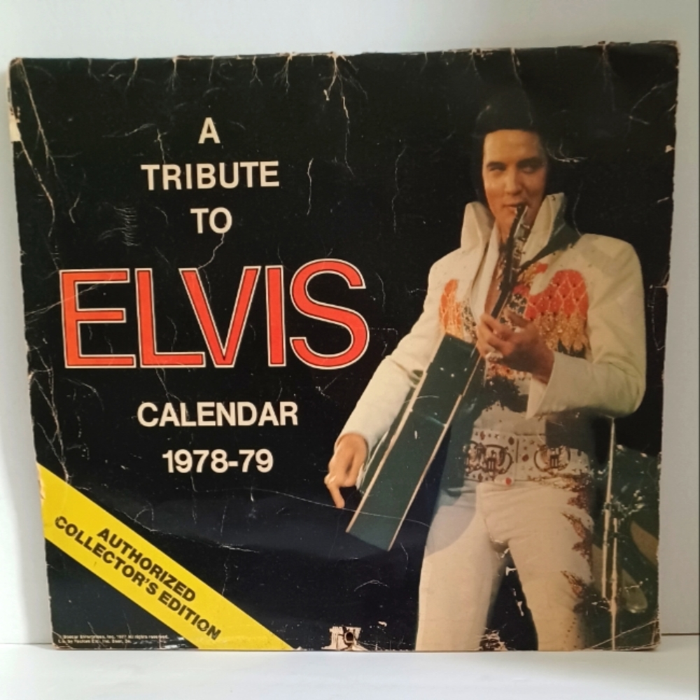 ELVIS VINTAGE CALENDAR 1978-79 Authorized Collector's Edition